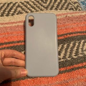 iPhone XS/X case, sky blue, perfect condition.